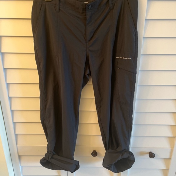 Columbia PFG Women's 8 Fishing Pants Roll Up Black Omni Shade Hiking, walking. - Picture 12 of 12